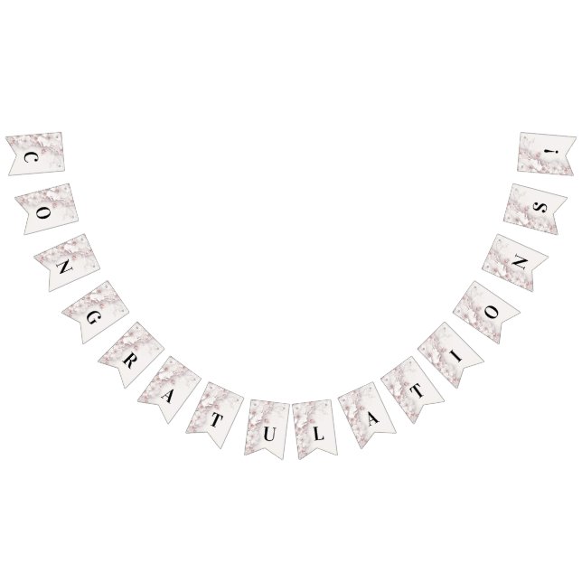 Bandera de amarre floral rosa Rubor (Todo)