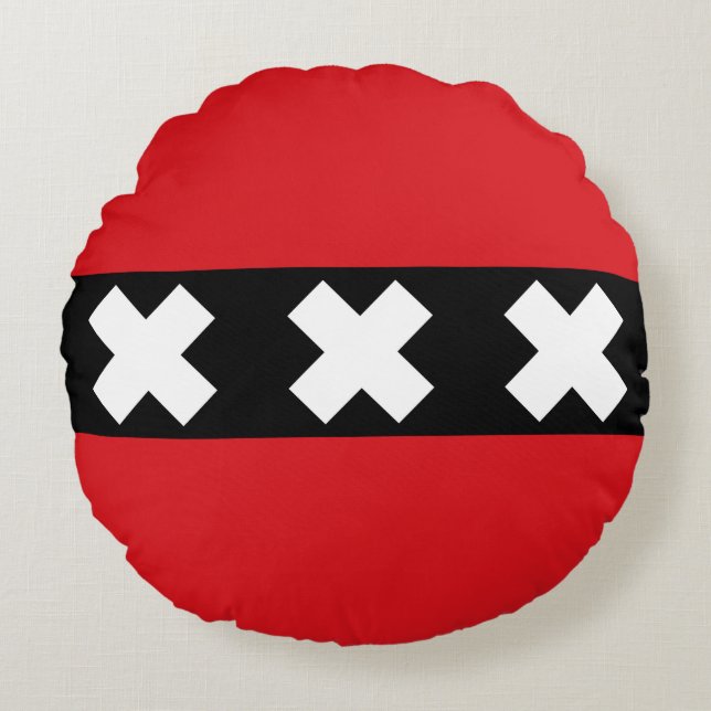 Bandera de Ámsterdam, Almohada redonda de los País (Anverso)