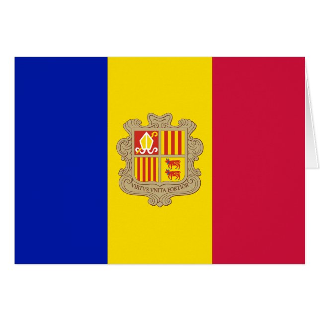 Bandera de Andorra Patriótica (Anverso (Horizontal))
