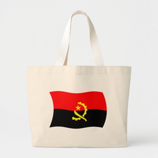 Bandera de Angola Bolsa de Tote (Frente)
