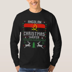 Bandera de Angola Navidades angoleños suéter