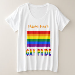 Bandera de arcoíris de Orgullo Gay Personalizada