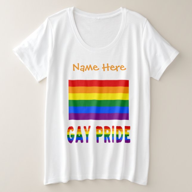 Bandera de arcoíris de Orgullo Gay Personalizada (Anverso del diseño)
