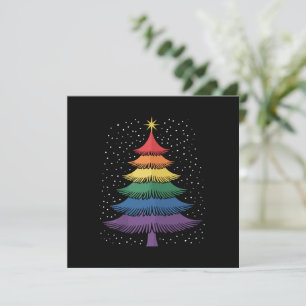 Bandera de arcoíris de pijama de árbol de Navidad 