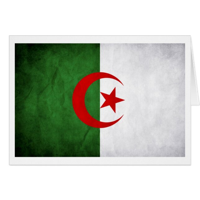 Bandera de Argelia de Grunge (Anverso (Horizontal))