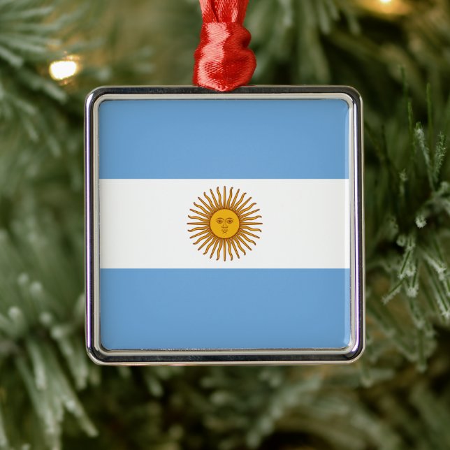 Bandera de Argentina Ornamento cerámico (Árbol)