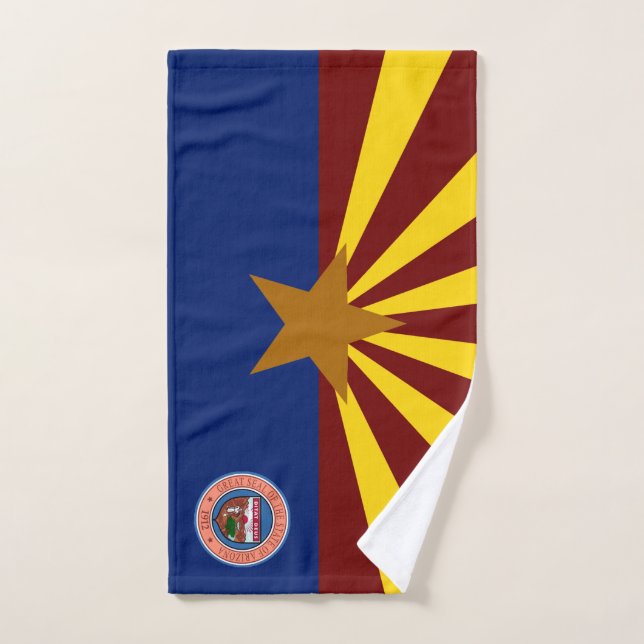 Bandera de Arizona (Toalla de mano)