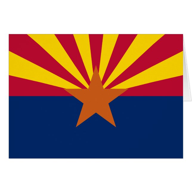 Bandera de Arizona: Poniendo a Star Sun, el Estado (Anverso (Horizontal))