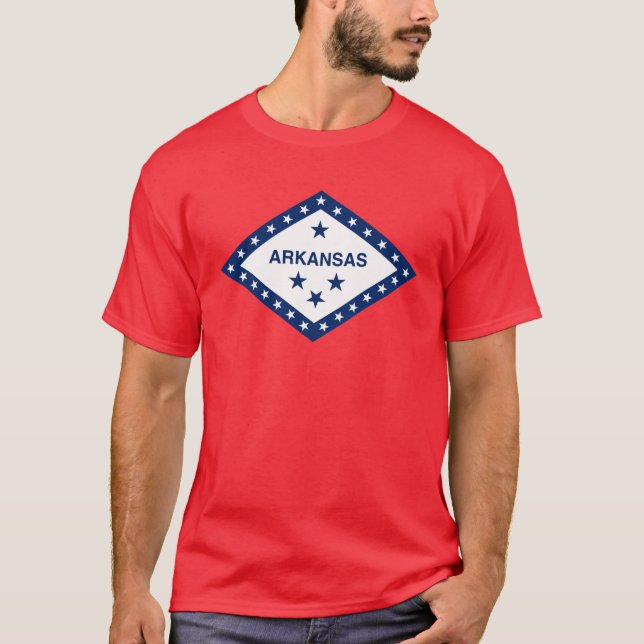 Bandera de Arkansas, camiseta del sello del Estado (Anverso)