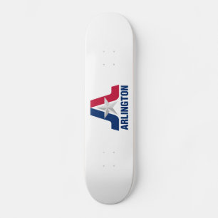 Bandera de Arlington, Texas Skateboard