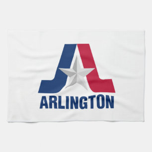 Bandera de Arlington, toalla de cocina de Texas
