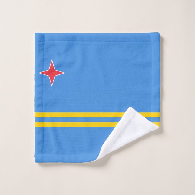 Bandera de Aruba Toalla (Toallita)