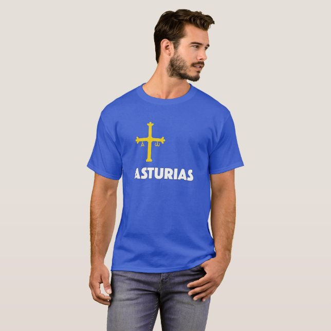 Bandera De Asturias Camiseta - bandera de Asturias (Anverso completo)