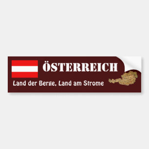Bandera de Austria + Pegatina para el parachoques