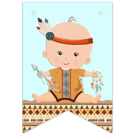 Bandera de baby shower boho tribal