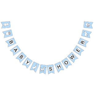 Bandera de Baby Shower - criaturas del arbolado