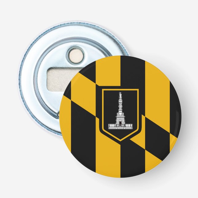 Bandera de Baltimore, abridor de botellas de Maryl (Anverso)