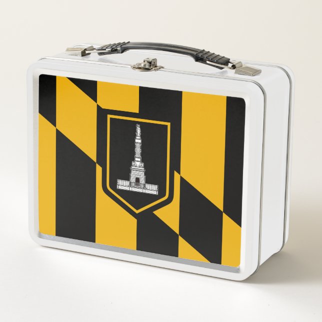 Bandera de Baltimore, caja de almuerzo Metalizado  (Anverso)