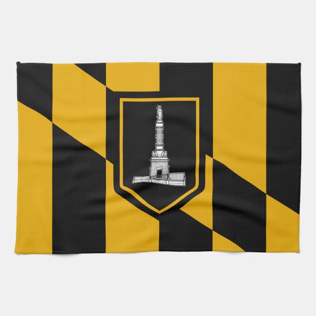 Bandera de Baltimore, toalla de Maryland (Horizontal)