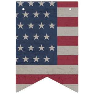BANDERA DE BANDERÍN DE FIESTA DEL 4 DE JULIO