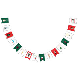 Bandera de banderines de Navidad
