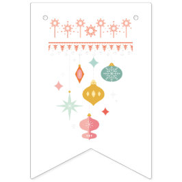 Bandera de banderines de Navidad