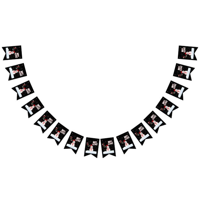 Bandera de banderines de Navidad El Muñeco de Niev (Todo)