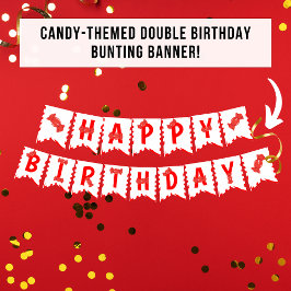 Bandera de banderines para fiesta de cumpleaños in