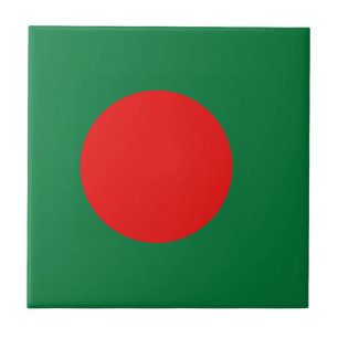 Bandera de Bangladesh Azulejo Cerámico