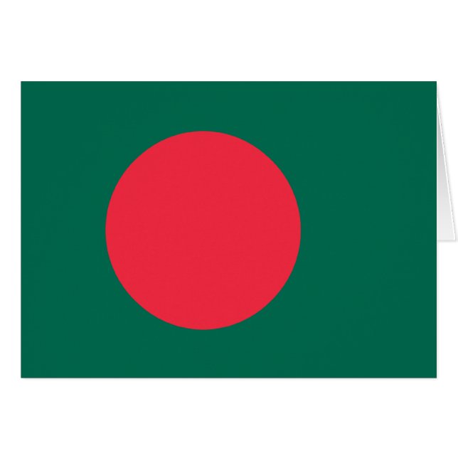 Bandera de Bangladesh; Bangladeshí; (Anverso (Horizontal))