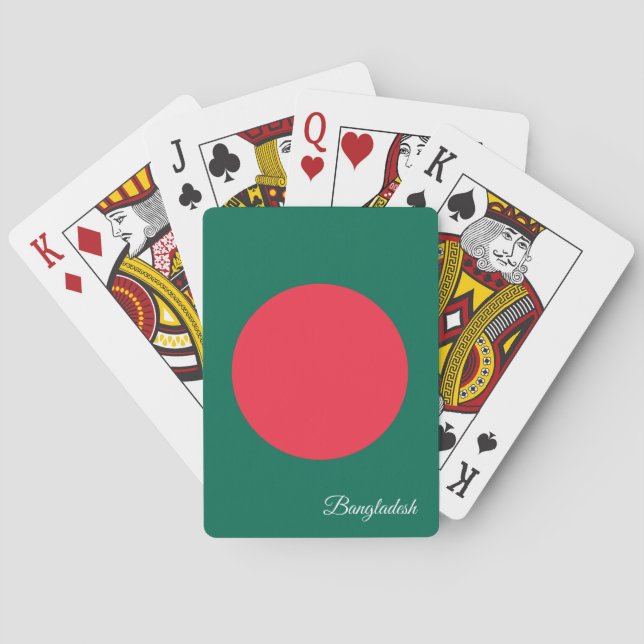 Bandera de Bangladesh, cartas de juego de Banglade (Reverso)