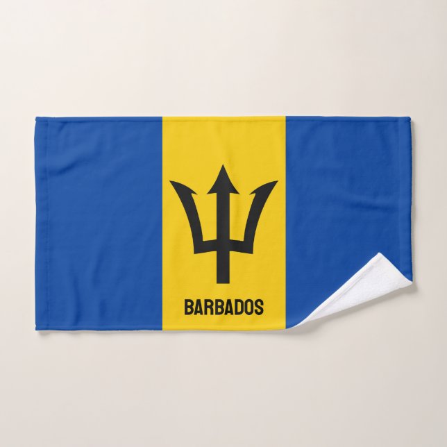 Bandera de Barbados (Toalla de mano)