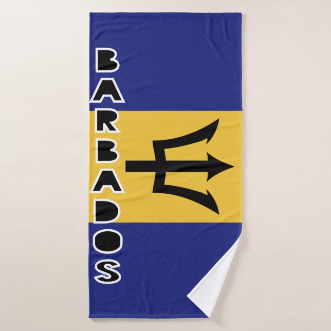 Bandera de Barbados (Toalla de baño)