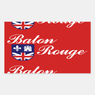 Bandera de Baton Rouge, Pegatina rectangular de Lu