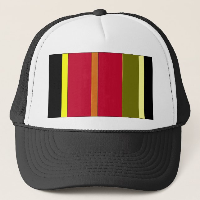 Bandera De Bélgica Gorra De Rayado (Anverso)