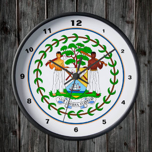 Bandera de Belice y reloj de moda/diseño de Belice
