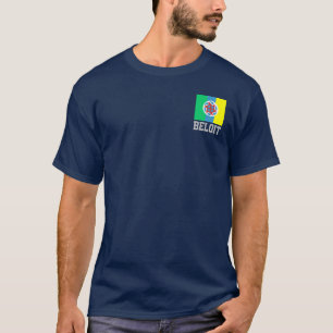 Bandera de Beloit, camiseta de Wisconsin