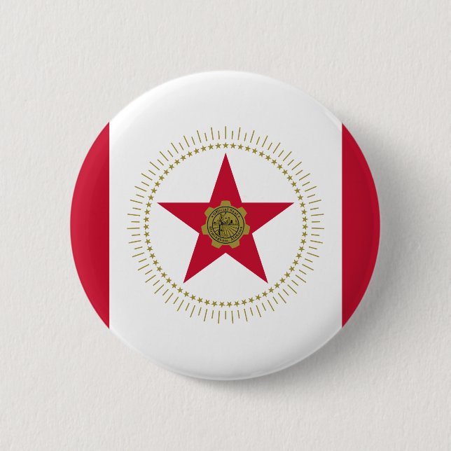 Bandera de Birmingham, botón Pinback de Alabama (Anverso)