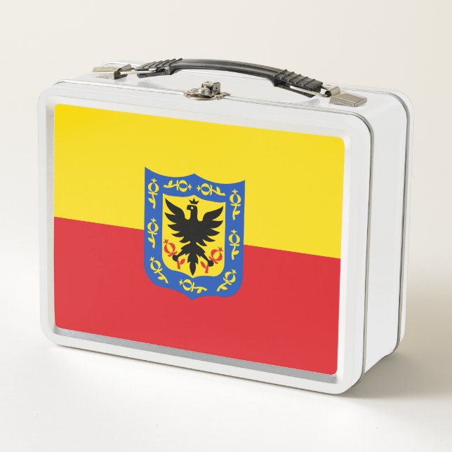 Bandera de Bogotá, caja de almuerzo Metalizado de  (Anverso)