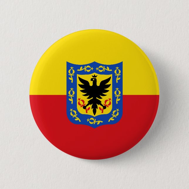 Bandera de Bogotá, Colombia Botón Pinback (Anverso)