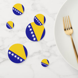 Bandera de Bosnia y Herzegovina Cuadro Confetti