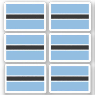 Bandera de Bostwana - Pegatina de colección