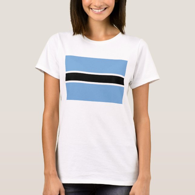 Bandera de Botsuana x Mapa de camiseta (Anverso)