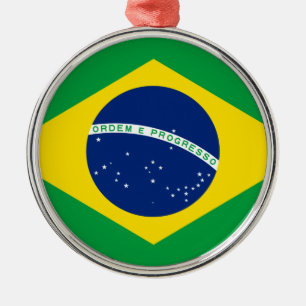 Bandera de Brasil Ornamento cerámico