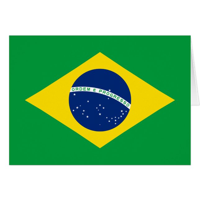 Bandera de Brasil Patriótica (Anverso (Horizontal))