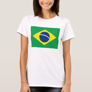 Bandera de Brasil x Mapa camiseta