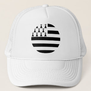 Bandera de Bretaña (Gwenn-ha-du) Camión Sombrero