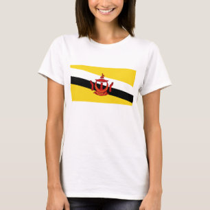 Bandera de Brunéi x Mapa de camiseta