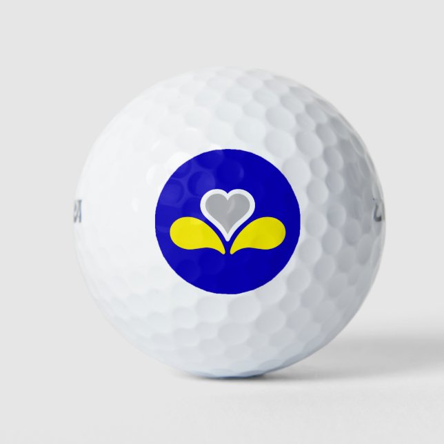 Bandera de Bruselas, bolas de golf de Bélgica (Anverso)