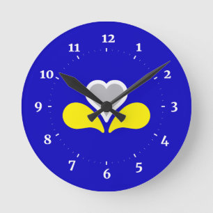 Bandera de Bruselas, reloj de pared cuadrado de Bé